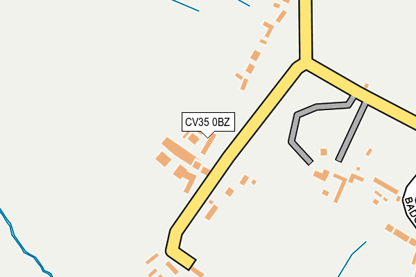 CV35 0BZ map - OS OpenMap – Local (Ordnance Survey)