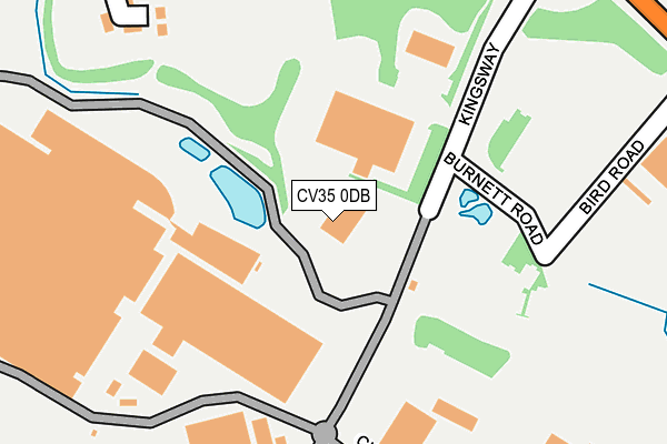 CV35 0DB map - OS OpenMap – Local (Ordnance Survey)