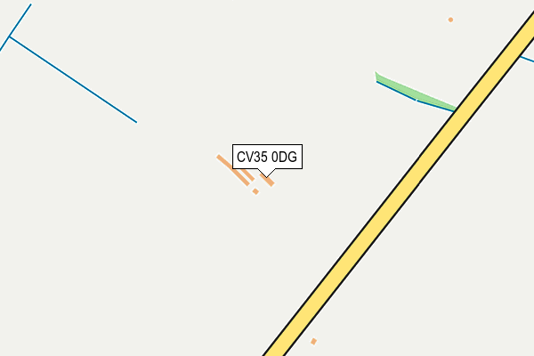 CV35 0DG map - OS OpenMap – Local (Ordnance Survey)