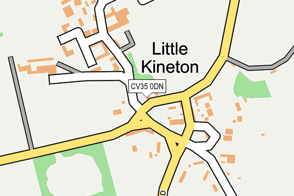 CV35 0DN map - OS OpenMap – Local (Ordnance Survey)