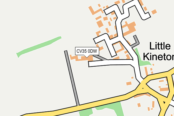 CV35 0DW map - OS OpenMap – Local (Ordnance Survey)