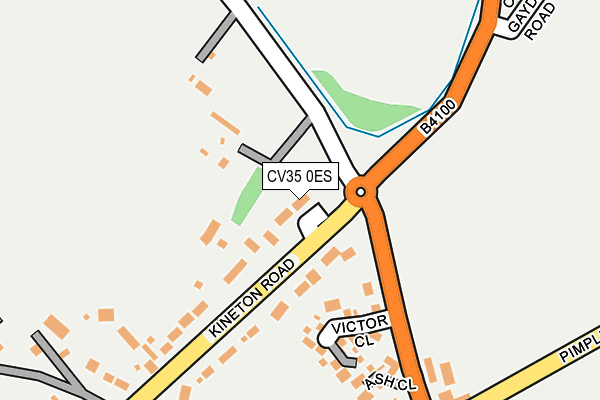 CV35 0ES map - OS OpenMap – Local (Ordnance Survey)