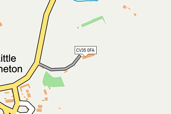CV35 0FA map - OS OpenMap – Local (Ordnance Survey)