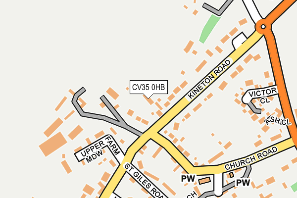 CV35 0HB map - OS OpenMap – Local (Ordnance Survey)