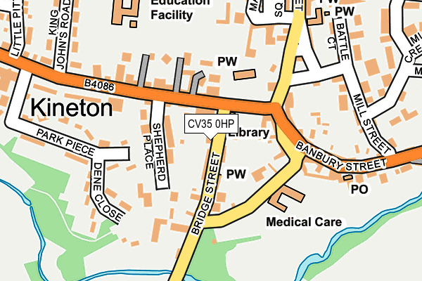 Map of KINETON LTD at local scale