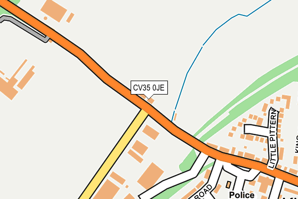 CV35 0JE map - OS OpenMap – Local (Ordnance Survey)
