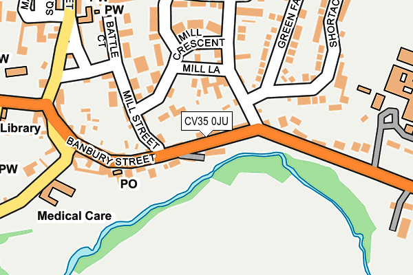 CV35 0JU map - OS OpenMap – Local (Ordnance Survey)