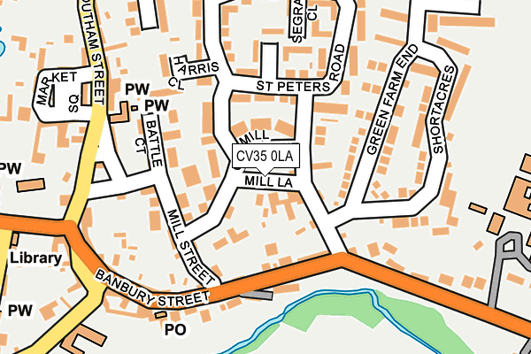 CV35 0LA map - OS OpenMap – Local (Ordnance Survey)