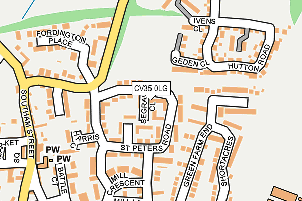 CV35 0LG map - OS OpenMap – Local (Ordnance Survey)