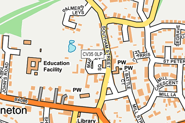 CV35 0LP map - OS OpenMap – Local (Ordnance Survey)