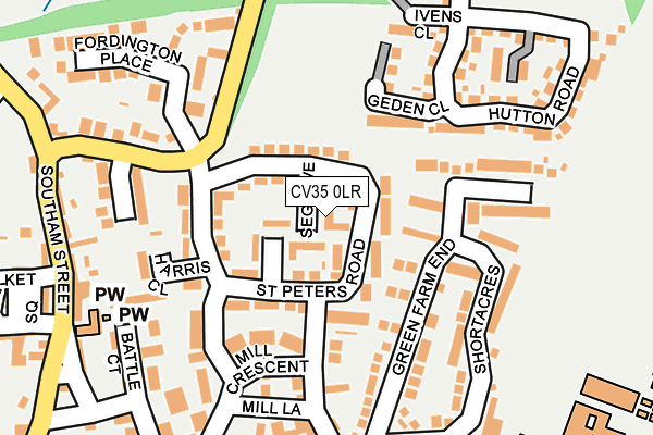 CV35 0LR map - OS OpenMap – Local (Ordnance Survey)