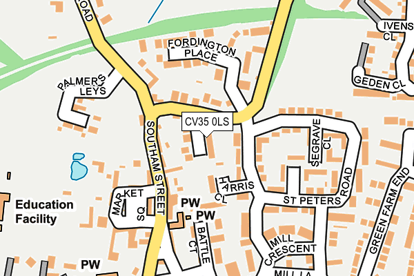 CV35 0LS map - OS OpenMap – Local (Ordnance Survey)