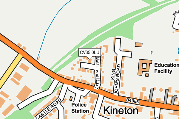 CV35 0LU map - OS OpenMap – Local (Ordnance Survey)