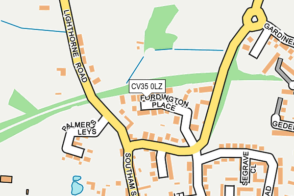 CV35 0LZ map - OS OpenMap – Local (Ordnance Survey)