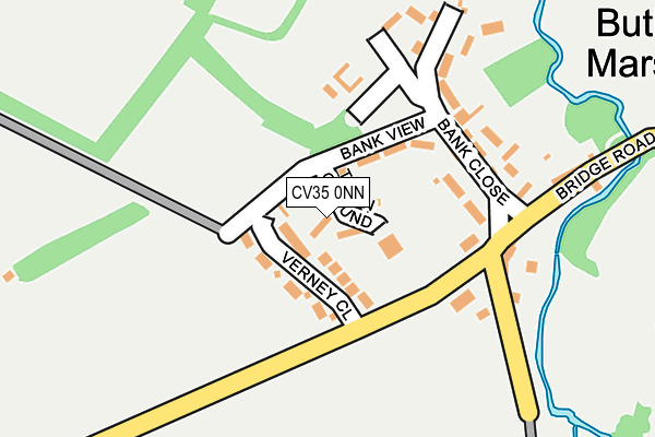 CV35 0NN map - OS OpenMap – Local (Ordnance Survey)