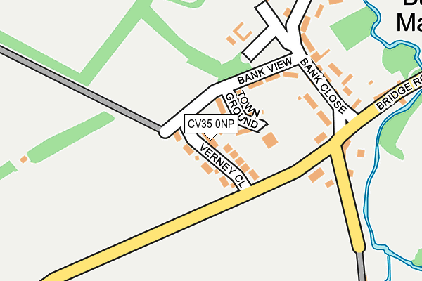 CV35 0NP map - OS OpenMap – Local (Ordnance Survey)