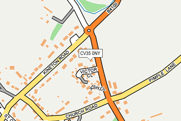 CV35 0NY map - OS OpenMap – Local (Ordnance Survey)