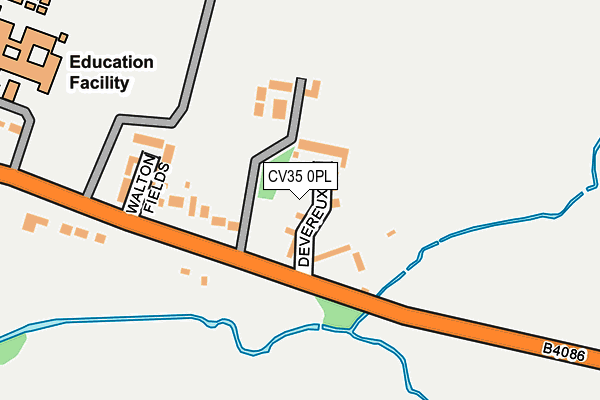 CV35 0PL map - OS OpenMap – Local (Ordnance Survey)