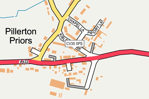 CV35 0PS map - OS OpenMap – Local (Ordnance Survey)