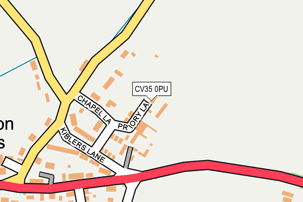 CV35 0PU map - OS OpenMap – Local (Ordnance Survey)