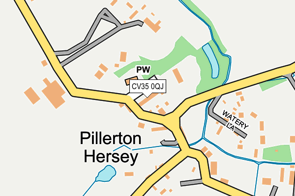 CV35 0QJ map - OS OpenMap – Local (Ordnance Survey)