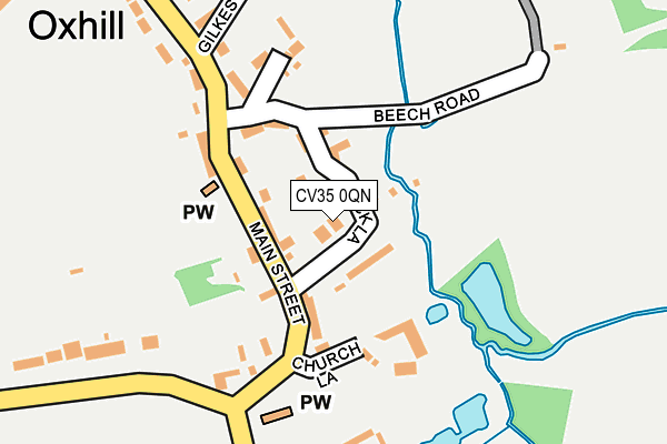 CV35 0QN map - OS OpenMap – Local (Ordnance Survey)