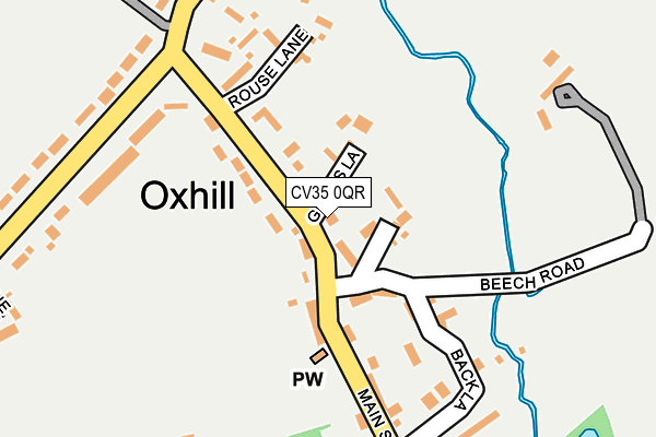 CV35 0QR map - OS OpenMap – Local (Ordnance Survey)