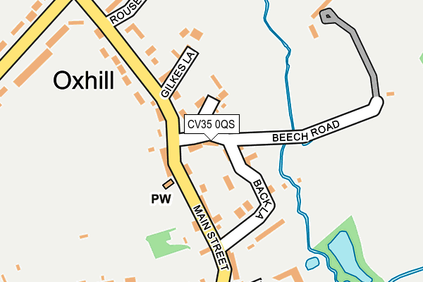 CV35 0QS map - OS OpenMap – Local (Ordnance Survey)