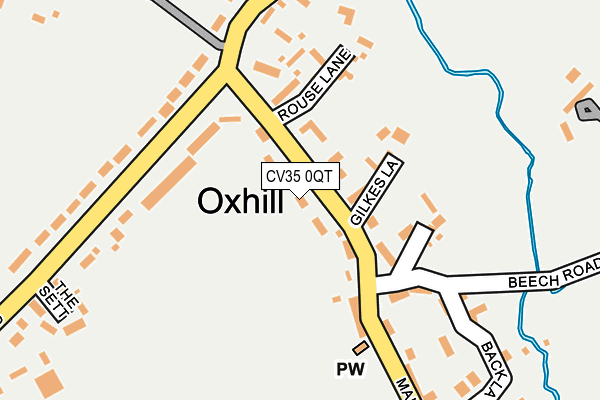 CV35 0QT map - OS OpenMap – Local (Ordnance Survey)