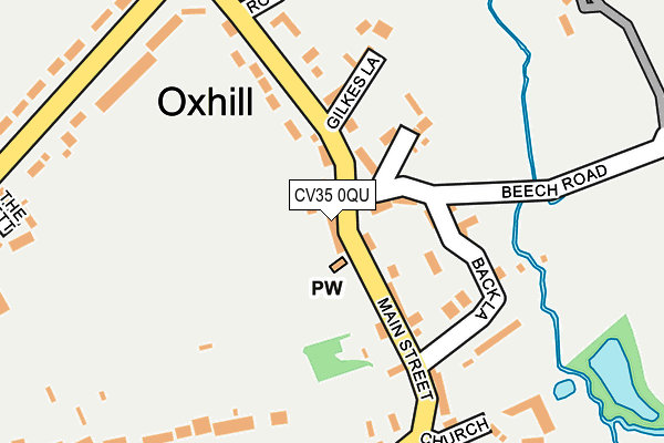 CV35 0QU map - OS OpenMap – Local (Ordnance Survey)