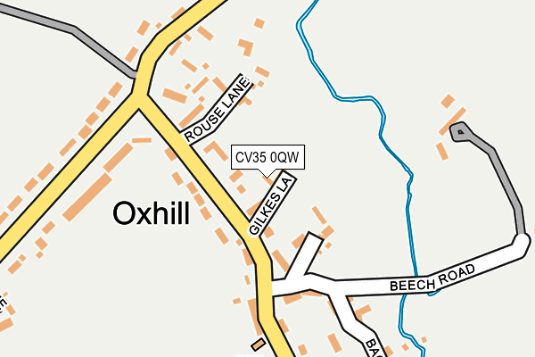 CV35 0QW map - OS OpenMap – Local (Ordnance Survey)