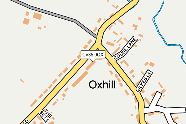 CV35 0QX map - OS OpenMap – Local (Ordnance Survey)