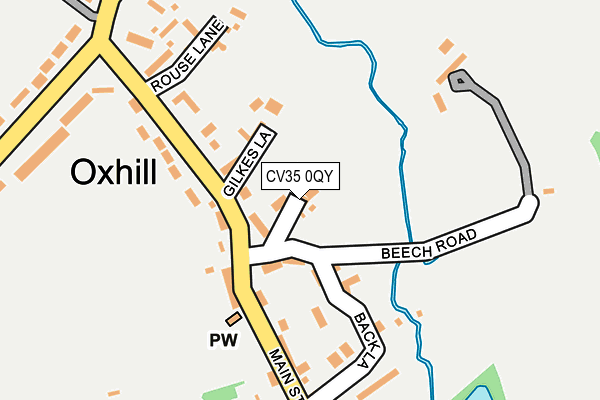 CV35 0QY map - OS OpenMap – Local (Ordnance Survey)