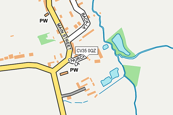 CV35 0QZ map - OS OpenMap – Local (Ordnance Survey)