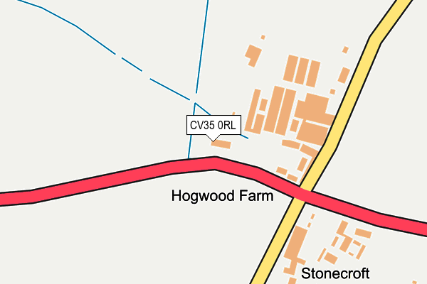 CV35 0RL map - OS OpenMap – Local (Ordnance Survey)
