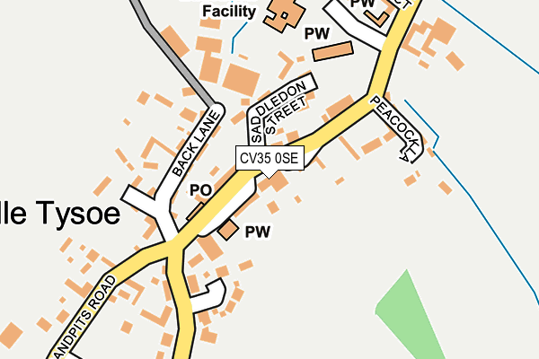CV35 0SE map - OS OpenMap – Local (Ordnance Survey)