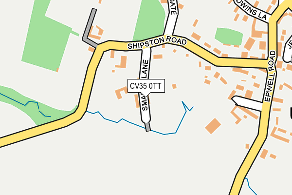 CV35 0TT map - OS OpenMap – Local (Ordnance Survey)