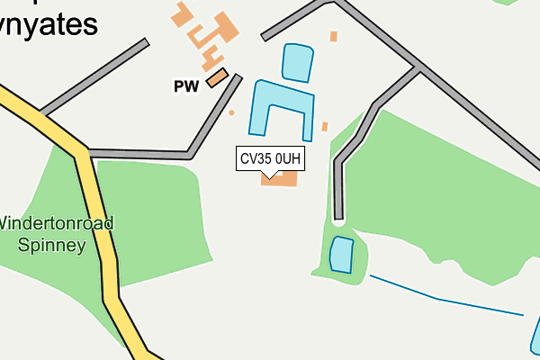 CV35 0UH map - OS OpenMap – Local (Ordnance Survey)