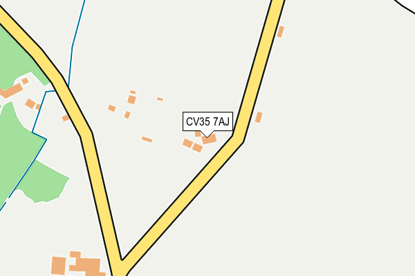 CV35 7AJ map - OS OpenMap – Local (Ordnance Survey)