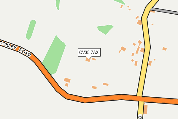 CV35 7AX map - OS OpenMap – Local (Ordnance Survey)