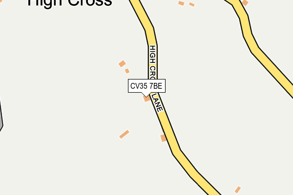 CV35 7BE map - OS OpenMap – Local (Ordnance Survey)
