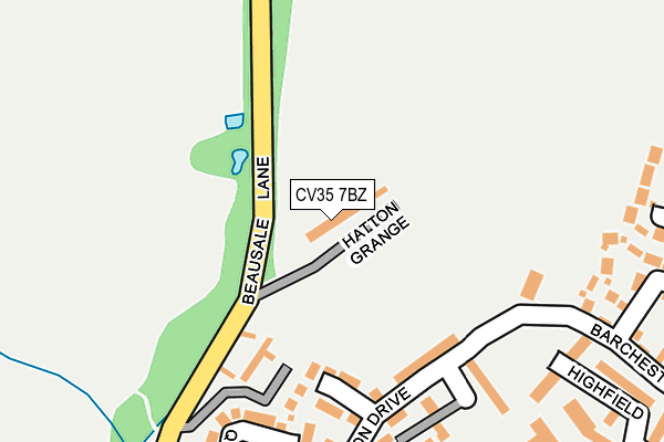 CV35 7BZ map - OS OpenMap – Local (Ordnance Survey)