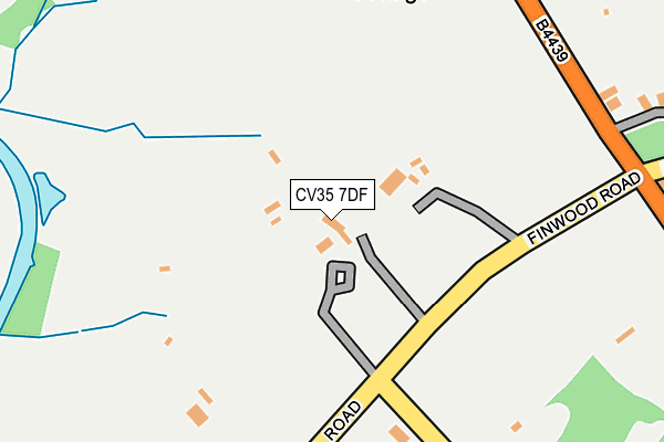 CV35 7DF map - OS OpenMap – Local (Ordnance Survey)