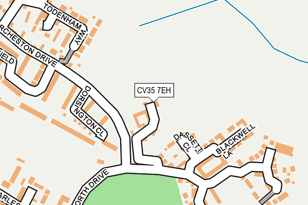 CV35 7EH map - OS OpenMap – Local (Ordnance Survey)