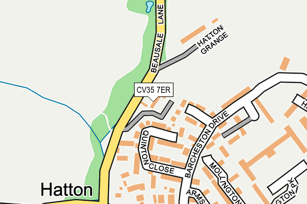 CV35 7ER map - OS OpenMap – Local (Ordnance Survey)