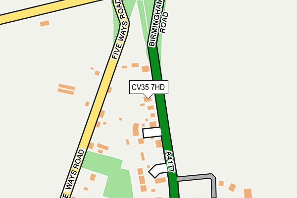 CV35 7HD map - OS OpenMap – Local (Ordnance Survey)