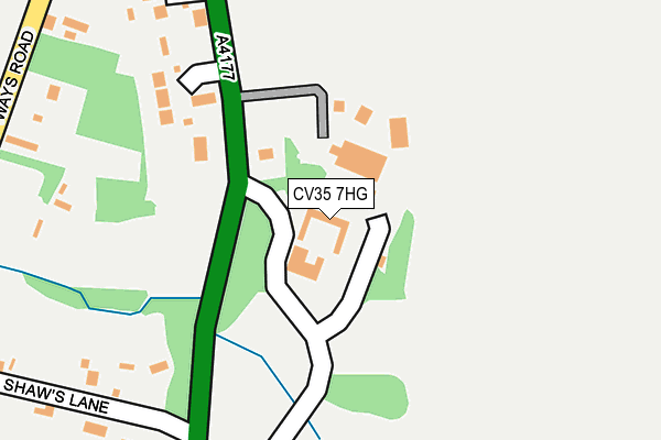 CV35 7HG map - OS OpenMap – Local (Ordnance Survey)