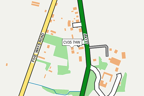 CV35 7HW map - OS OpenMap – Local (Ordnance Survey)