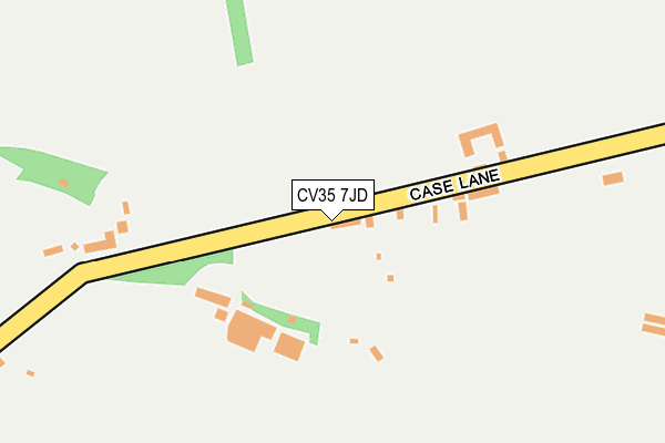 CV35 7JD map - OS OpenMap – Local (Ordnance Survey)