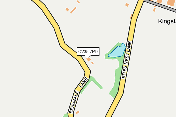 CV35 7PD map - OS OpenMap – Local (Ordnance Survey)